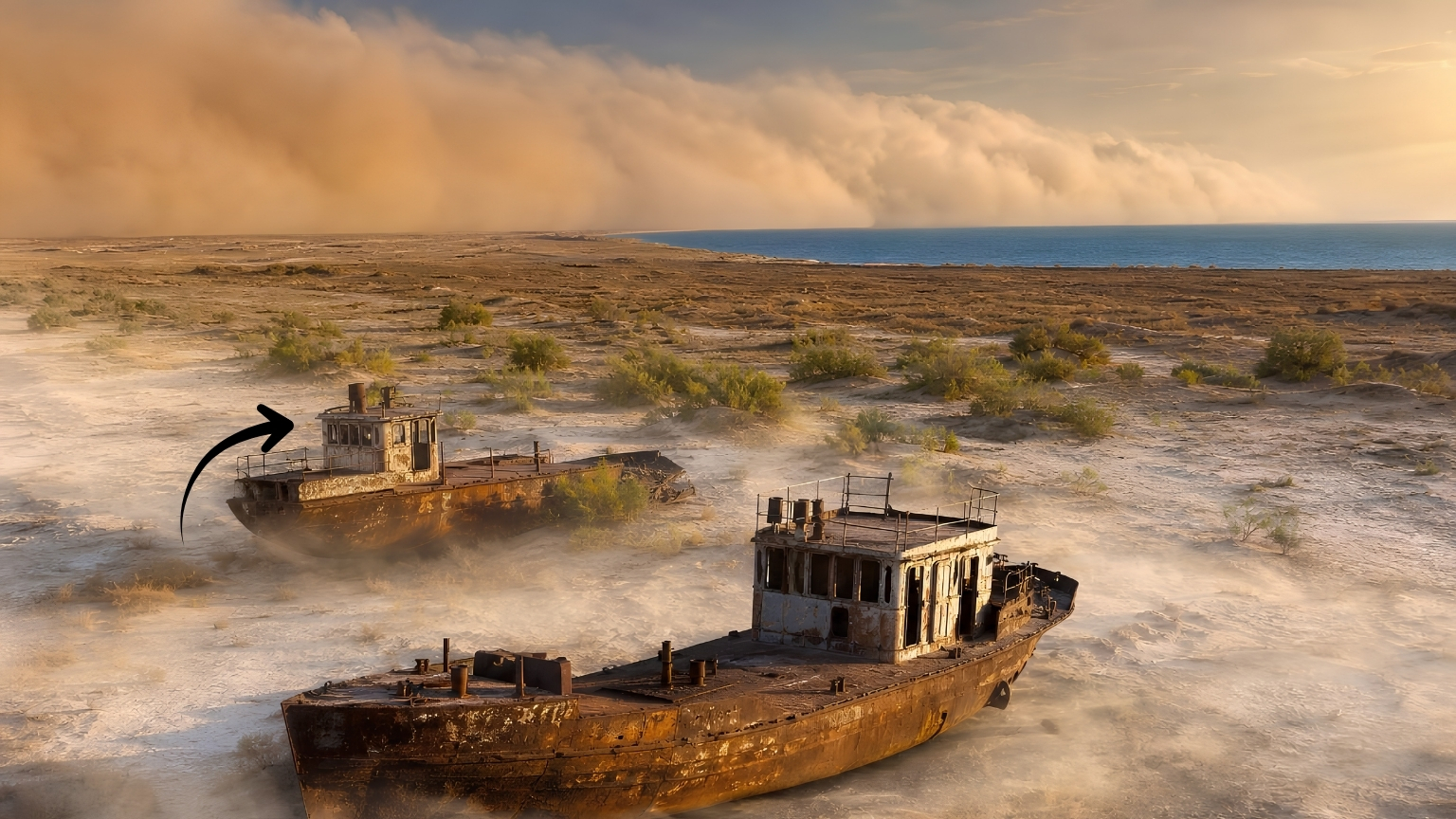 Ce canal creusé par l’URSS a détourné une partie de l’eau qui alimentait la mer d’Aral